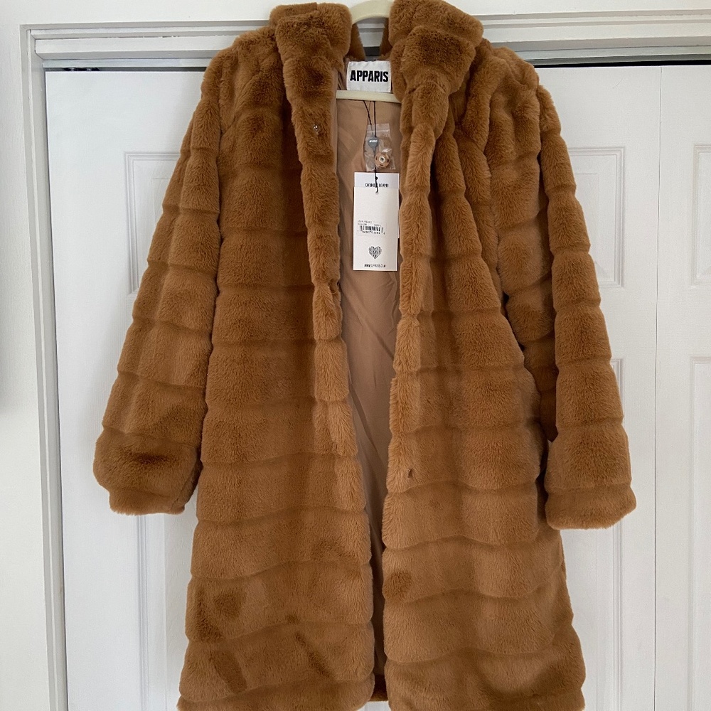 Apparis Celina Coat, Camel, L, NWT